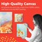 12 Pack Canvas for Painting , 8 x 10 Inch Blank White Canvas Boards - 100% Cotton Art Panels for Oil, Acrylic & Watercolor Paint